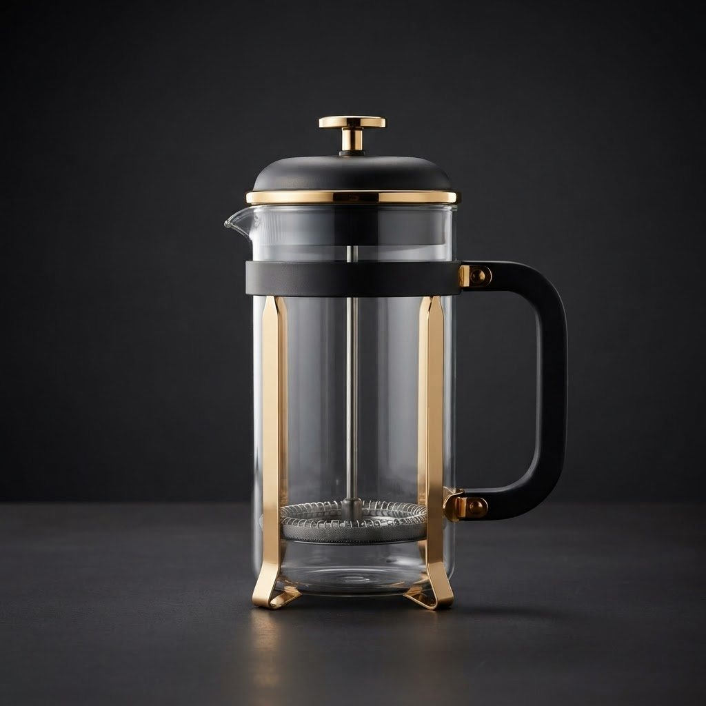 French Press, 34 oz — Borosilicate press for full-immersion brews