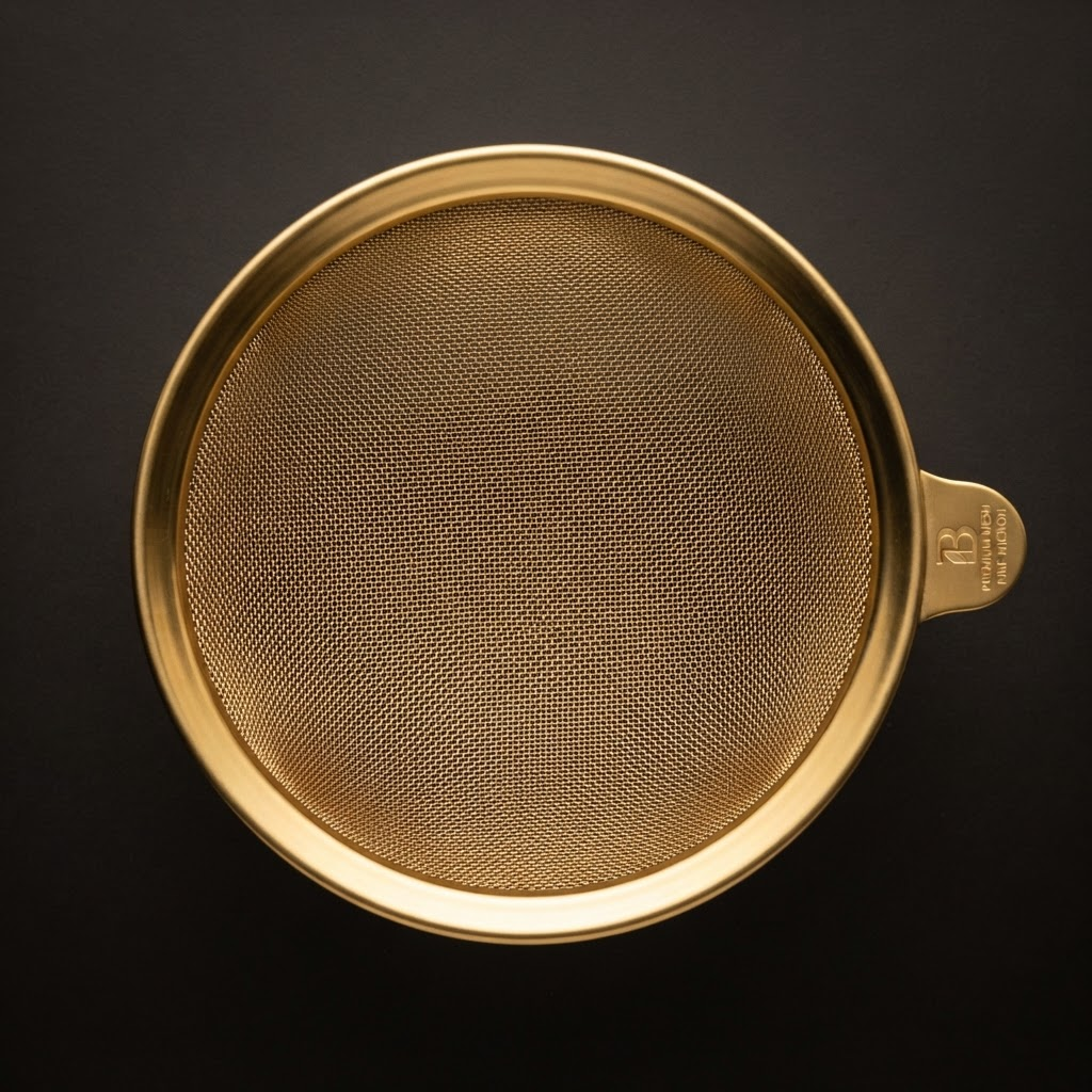 Gold Mesh Filter — Cacao-safe reusable mesh filter