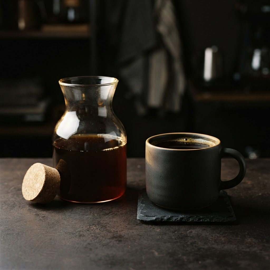 Batch Drip / Au Lait, prepared in its serving vessel