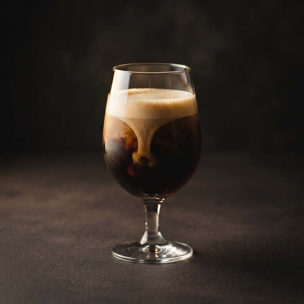 Nitro, prepared in its serving vessel